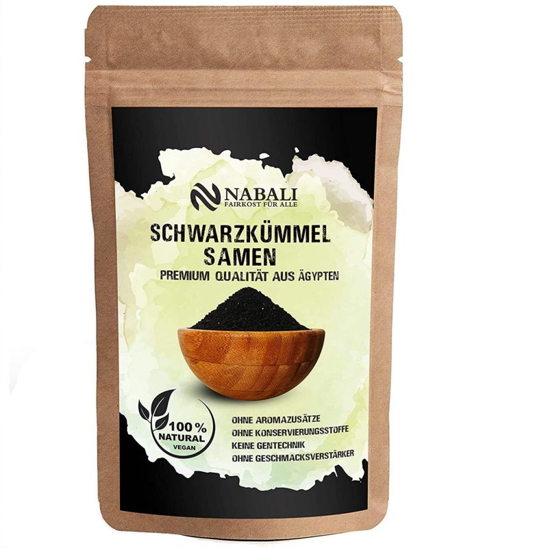 Premium Schwarzkümmel Samen (Nigella Sativa) aus Ägypten in einer umweltfreundlichen Verpackung