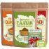 Sumach, Dukkah und Zaatar in braunen Verpackungen mit Holzschalen - Premium Qualität aus Palästina, 100% Natural Vegan, inklusive "So Schmeckt Palästina" gratis dazu